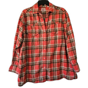 Levi's Men's Western Classic Fit Long Sleeve Button-Down Shirt Medium